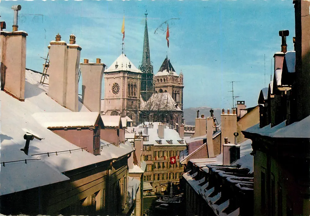 Genebra - Catedral de São Pedro — Edições Jaeger, n°1095 - Frente