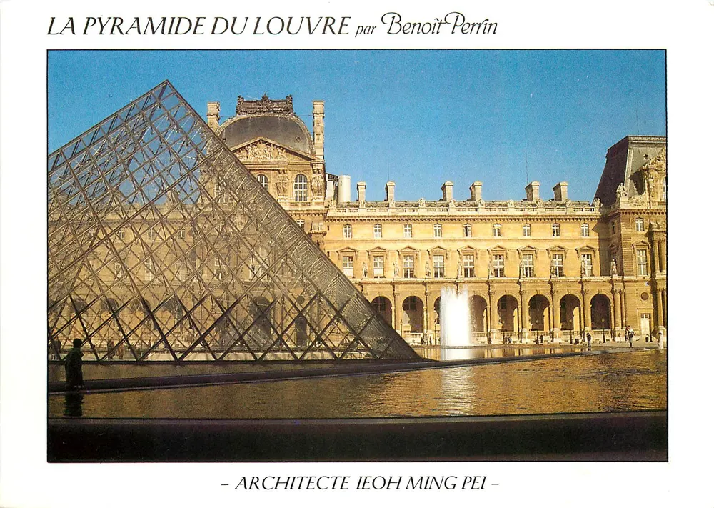 A Pirâmide do Louvre — arquiteto Ieoh Ming Pei — editor Benoît Perrin, n° 294 - Frente