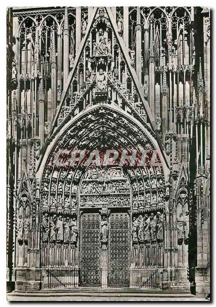 Strasbourg — Cathédrale. Le Portail principal — La Cigogne, n° 67.099.78 - Recto