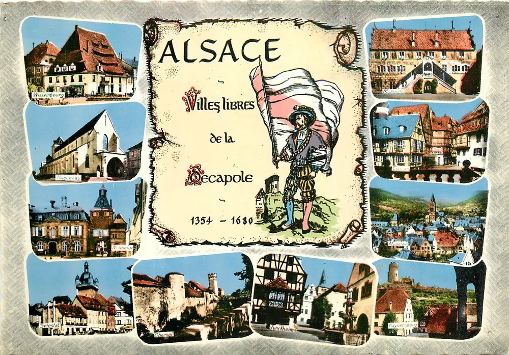 Elsass — Freie Städte der Décapole 1354–1680 — Éditions Hachette - Vorderseite