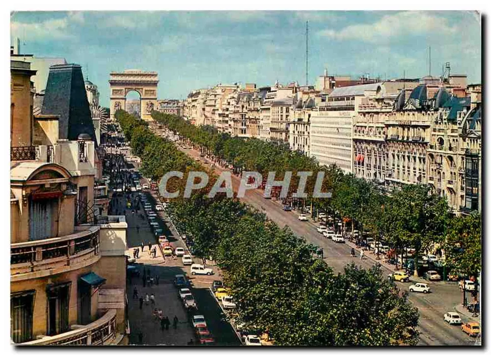 Les Champs-Élysées — Arco do Triunfo — Edições CHANTAL, Paris - Frente