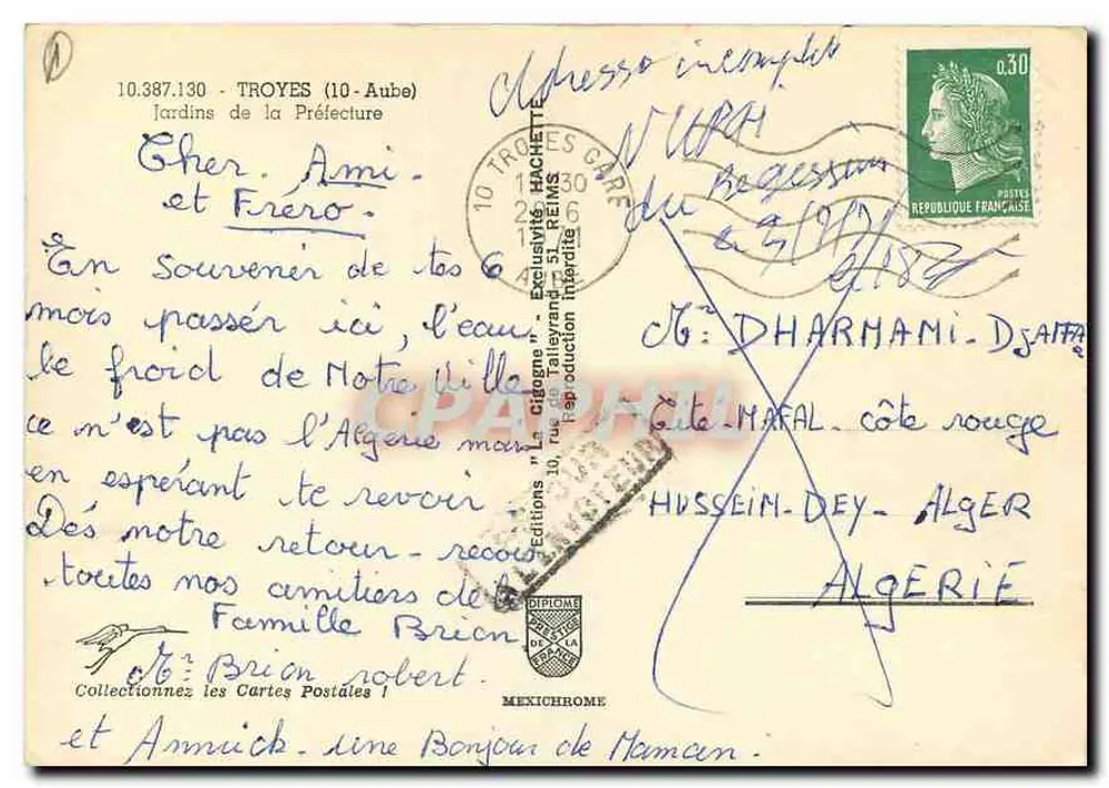 Jardins da Prefeitura — Troyes (Aube) — Edições Iris - Verso