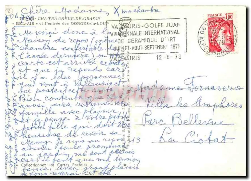 Villa Bel-Air — Châteauneuf-Grasse — Verlag Craphtil - Rückseite