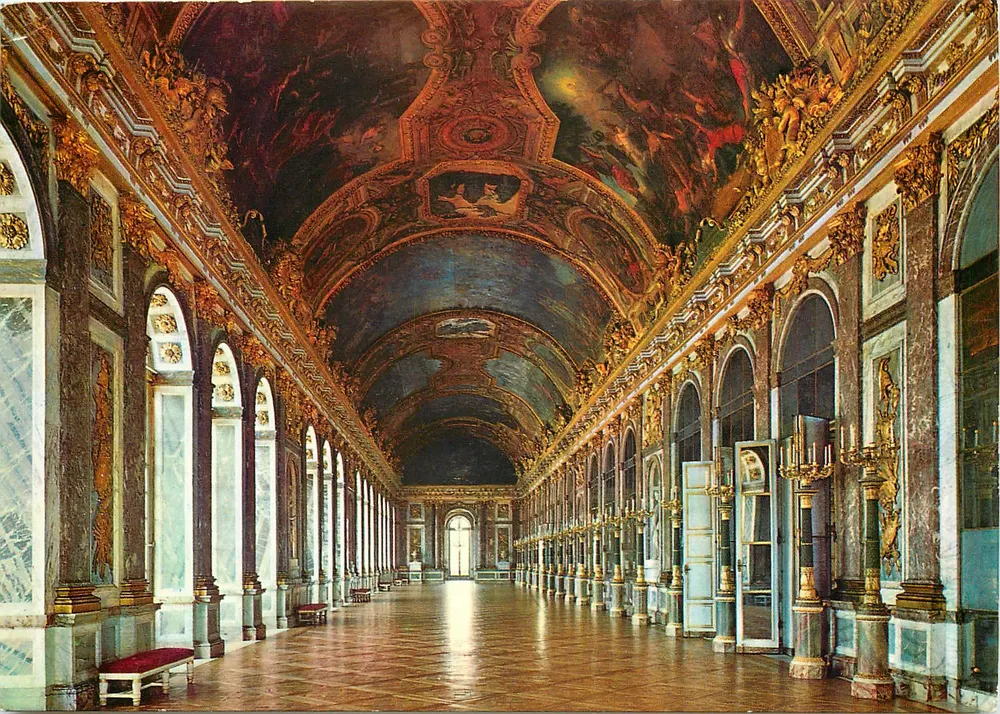 Galeria das Glaces — Versailles — Edições d'Art - Frente