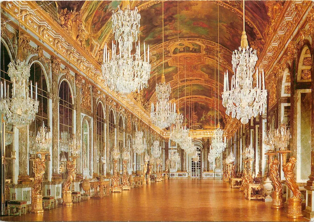 Versailles — A Galeria dos Espelhos — Éditions d'Art L.V.S. - Frente