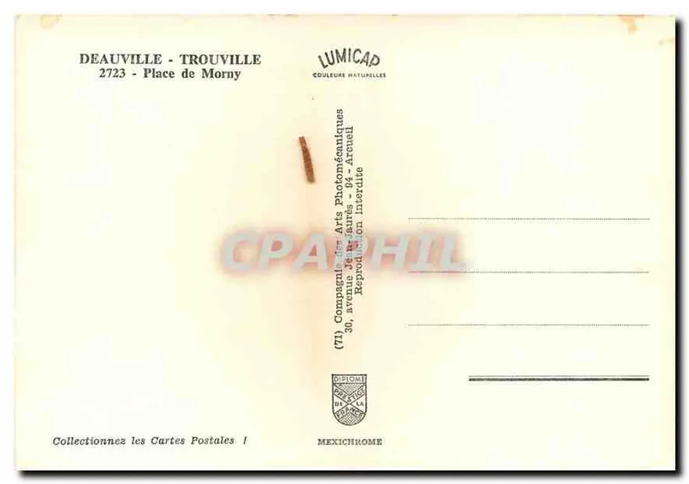 Place de Morny — Deauville - Trouville — Iris - Verso
