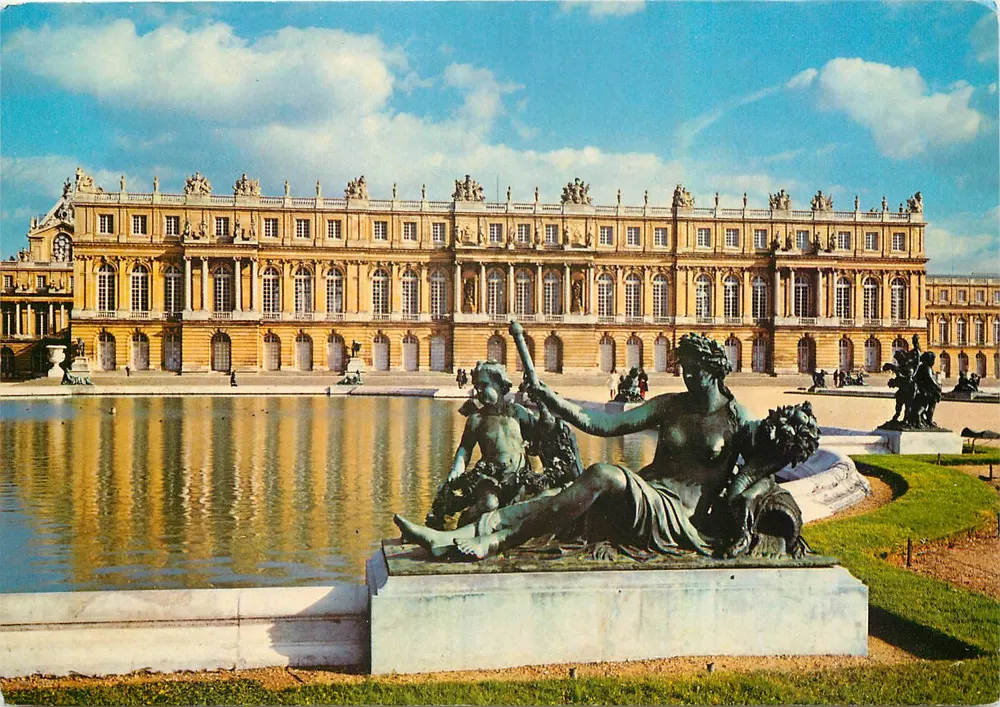 Versailles — Parterre d'eau et façade ouest du Château — Éditions d'Art Lys - Recto
