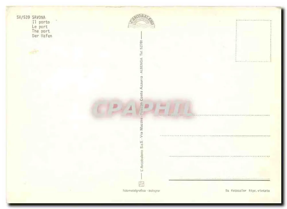 सावोना — पोर्ट — L'Arcobaleno S.a.S. - Via Mazzini, बोलोग्ना - पीछे