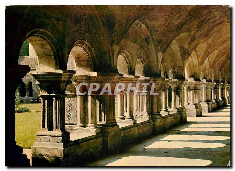 Abadia de Fontenay — O Claustro — Edições P.L. Lefevre, Auxerre - Frente