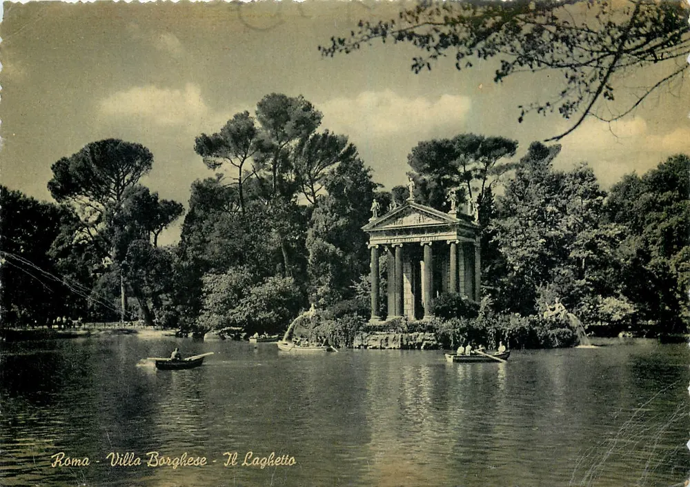 Roma - Villa Borghese - Il Laghetto — editor desconhecido, número de série não visível - Frente