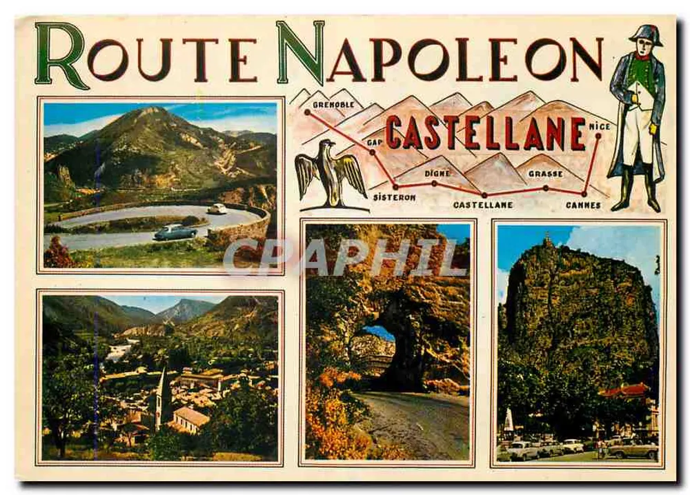 Route Napoléon — Grenoble nach Cannes — Verleger ADIA, n° L.81 - Vorderseite