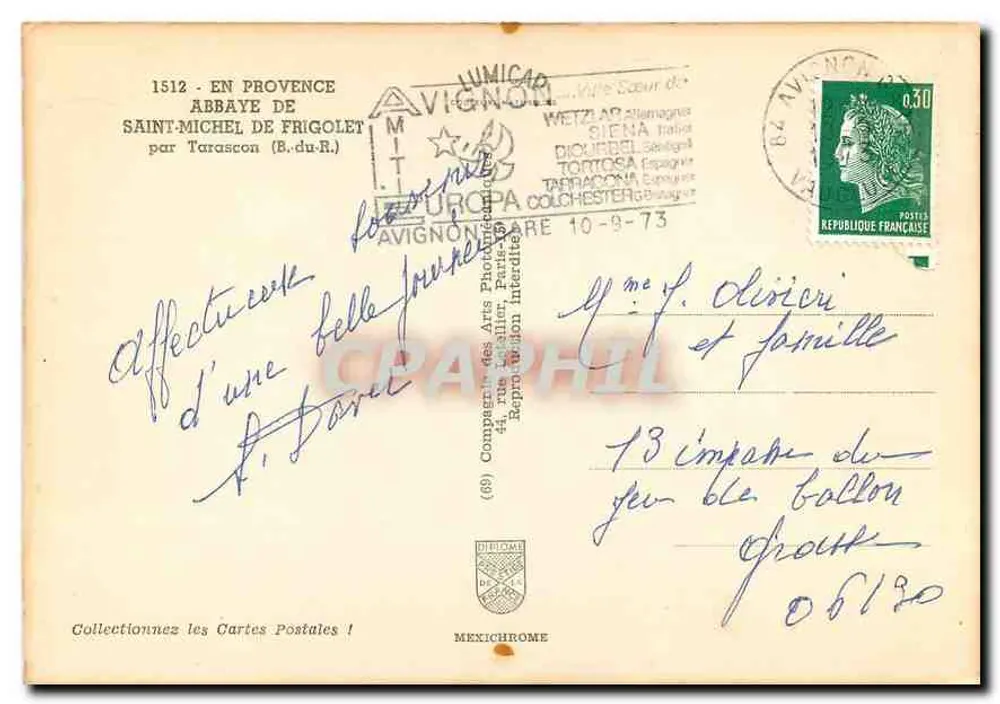 Abtei Saint-Michel de Frigolet — Provence — Verlag Mexichrome, Nr. (69) - Rückseite