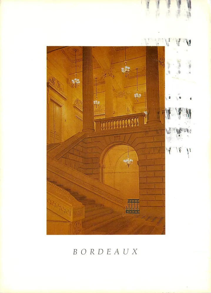 Escada do grande Teatro — Bordeaux — Foto Le Lann, 92E - Frente