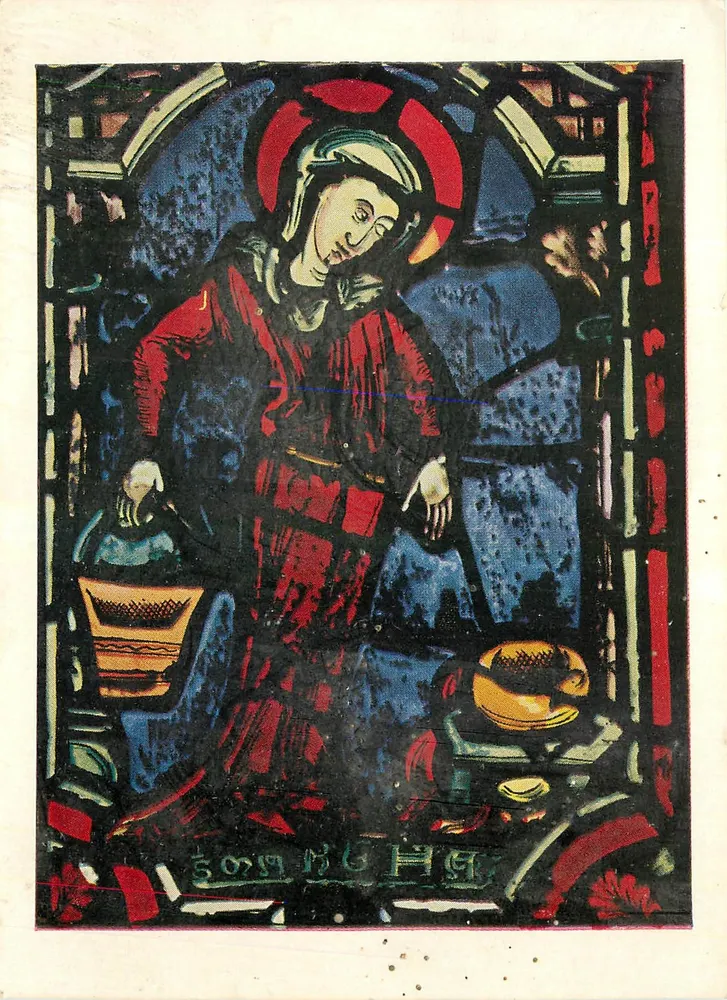 Catedral de Bourges — Santa Marta na inquietação do jantar — editor SE - Frente