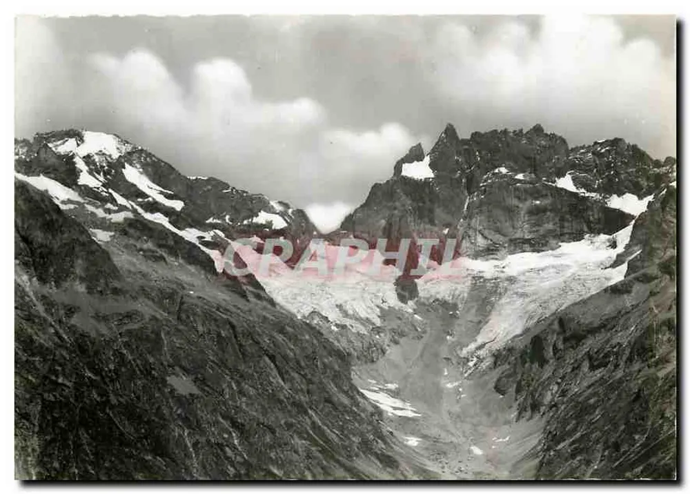 La Meije vue de la Tête de la Maye — La Bérarde, altitude 1714 m — éditeur La Fleur des Alpes - Recto