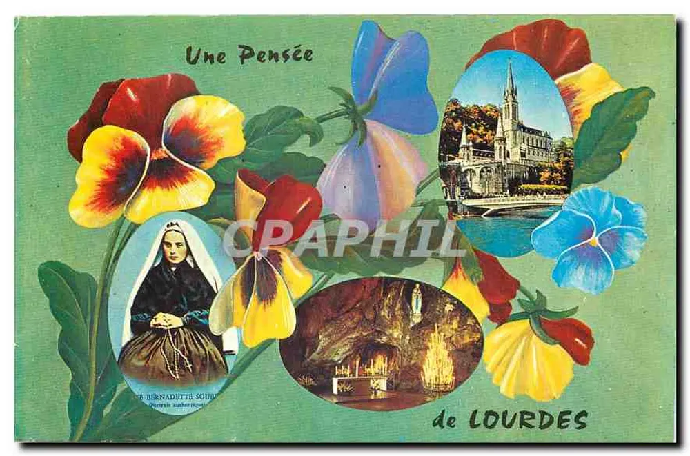 Lourdes — A Thought of Lourdes — Edition A. Doulcet - Front