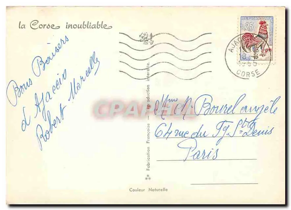 O Sul da Córsega — Propriano, Porto-Vecchio, Bonifacio, Sartène — CPAPPA - Verso