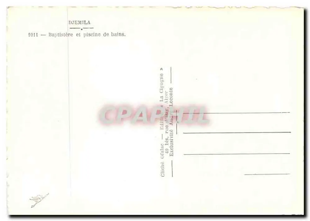 Djémila — Doopvont en badplas — Uitgaven La Cigogne - Achterkant