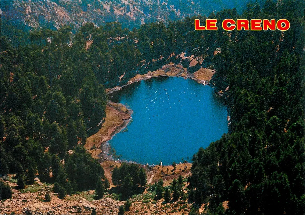 Le Creneo — Lac dans les montagnes — Éditions Dr. Résard, Ajaccio, n°176 - Recto