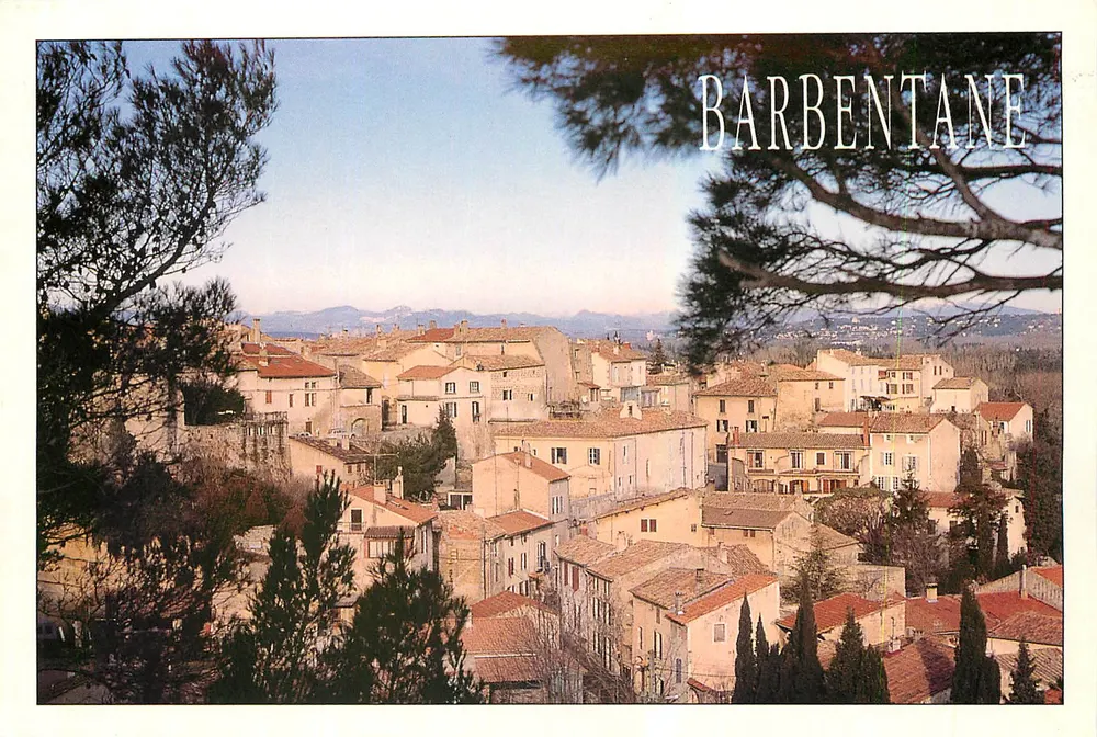 Barbentane — vista panorâmica — Foto Denny Turner, impressora Les Presses du Soleil - Frente