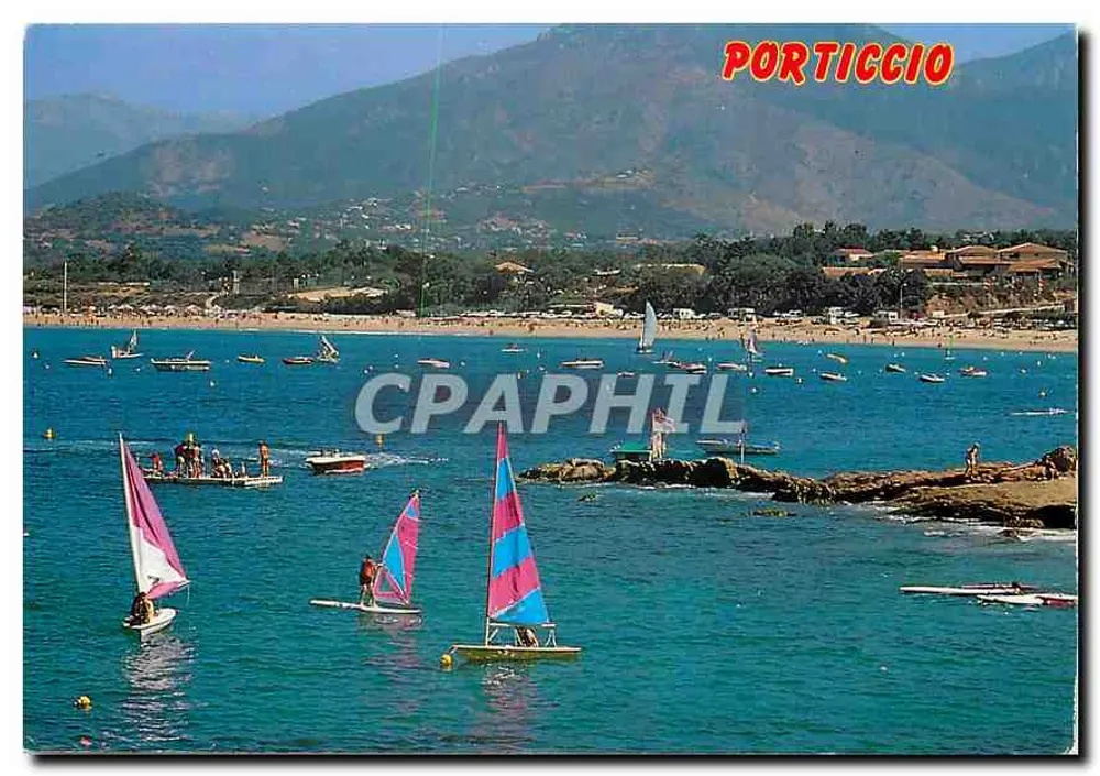 Porticcio — Ansicht der Bucht mit Segelbooten — Éditions D. Réauté, Ajaccio - Vorderseite