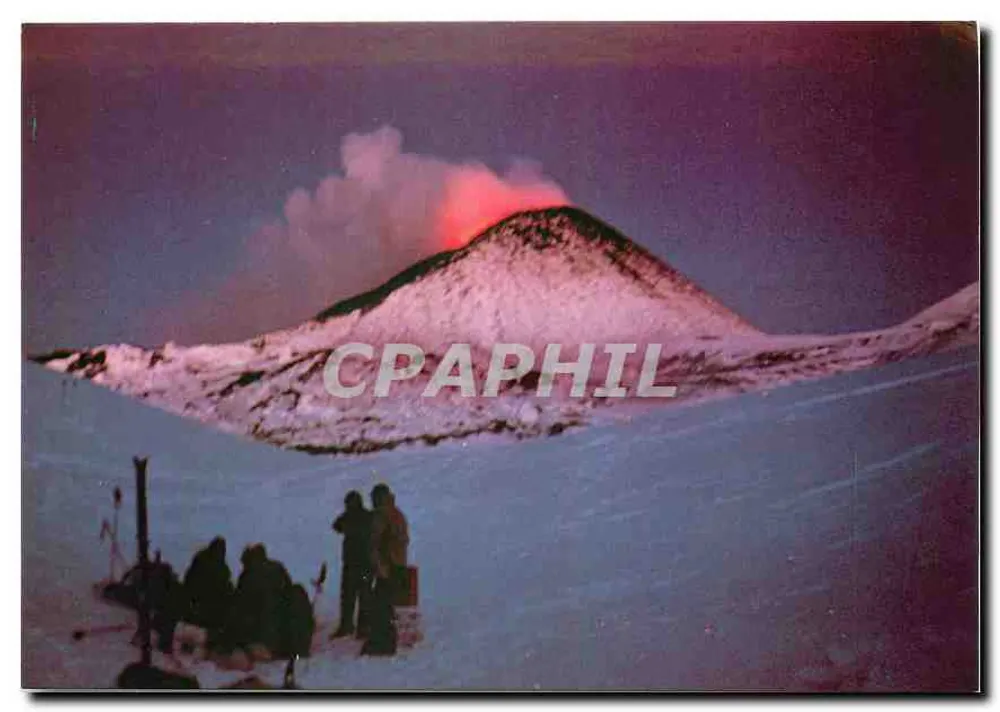 Etna — erupção 1981 — Plurigrafe Terni n°525 - Frente