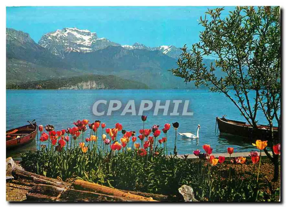 A Tournette (Alt. 2352 m.) e o Lago d'Annecy — Edição Grenoble Éditions SPADEM - Frente