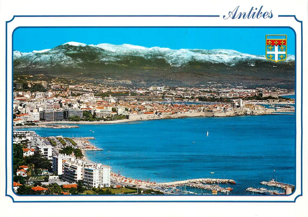 Antibes — Allgemeiner Blick, im Hintergrund die Alpen — Editionen «MAR» - Vorderseite