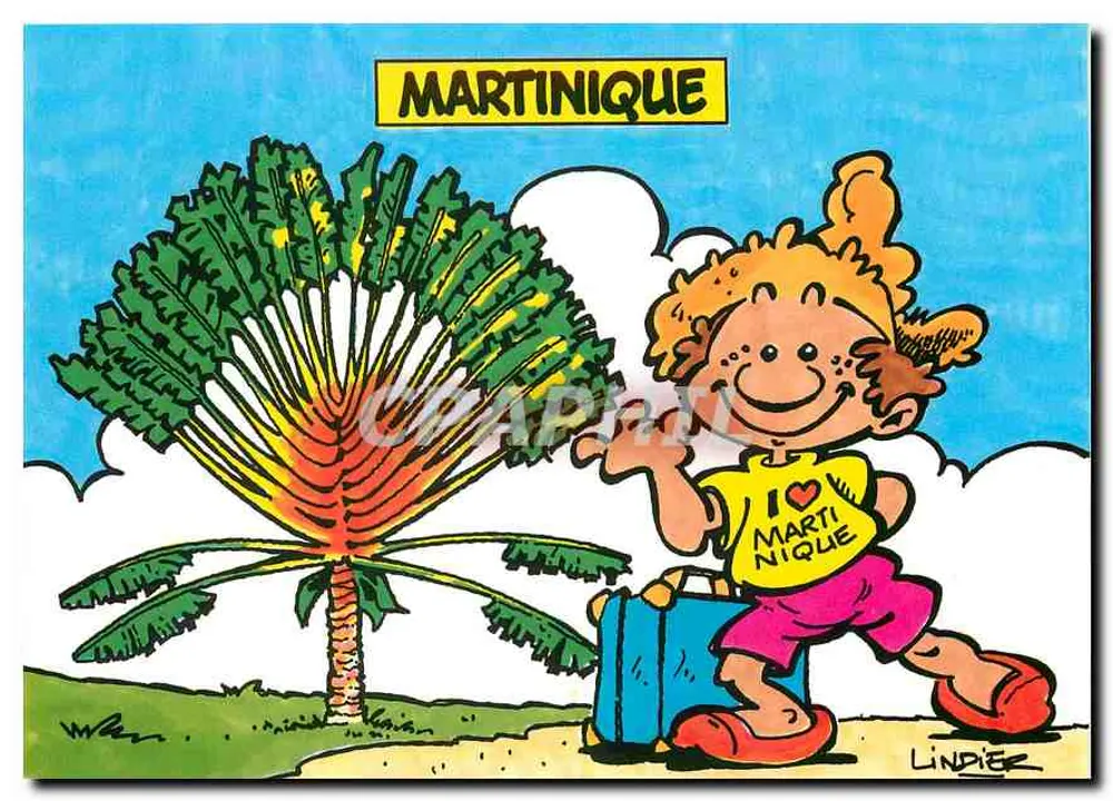 Martinique — illustration by Serge Lindier — Éditions Casta-Rhum - Front