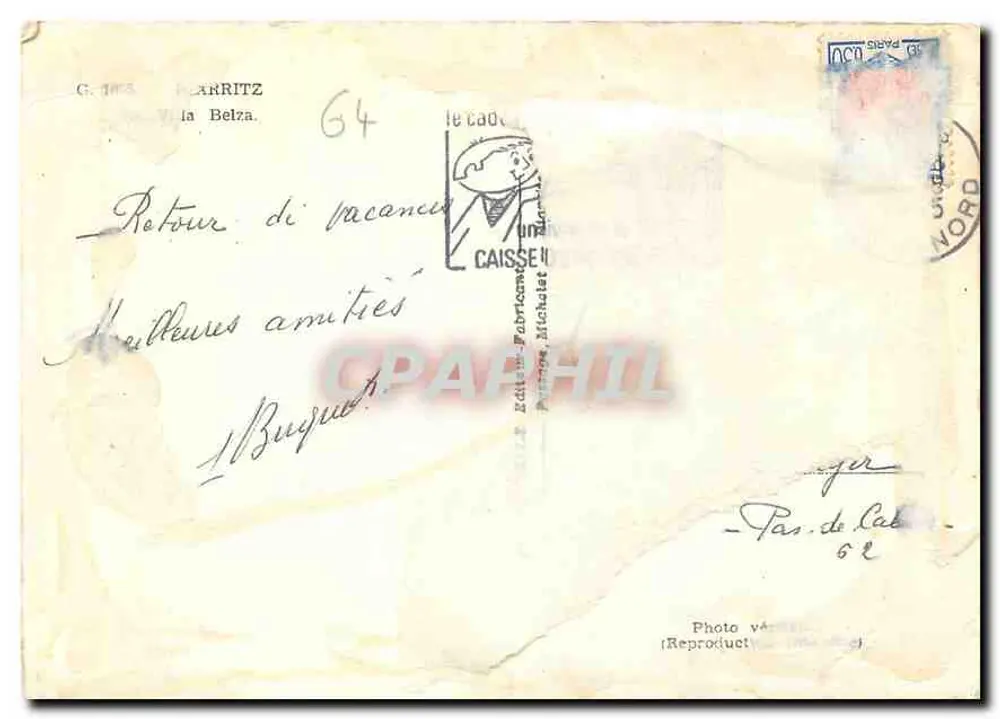 Zamek Belza — Côte d'Azur — Wydawnictwo Michallet - Rewers