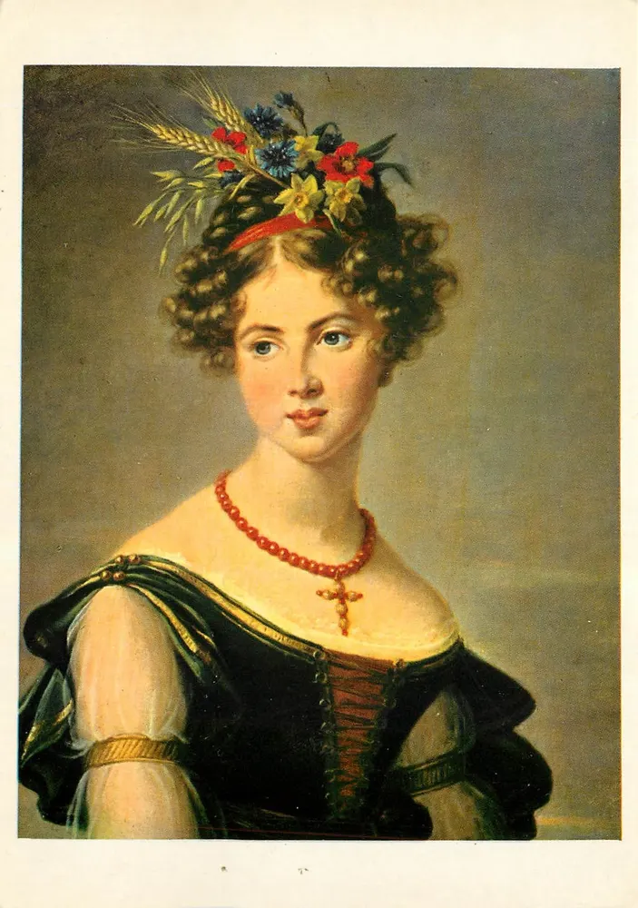 Madame de Bossancourt — Retrato por M.L.E. Vigée-Lebrun (1755-1842) — Éditions Paris-Mathurins, Série BA - Frente