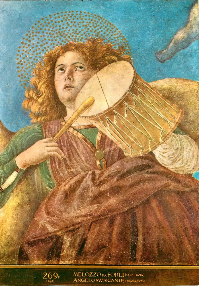 Anjo músico — Melozzo da Forlì (1438-1494) — n°269 - Frente