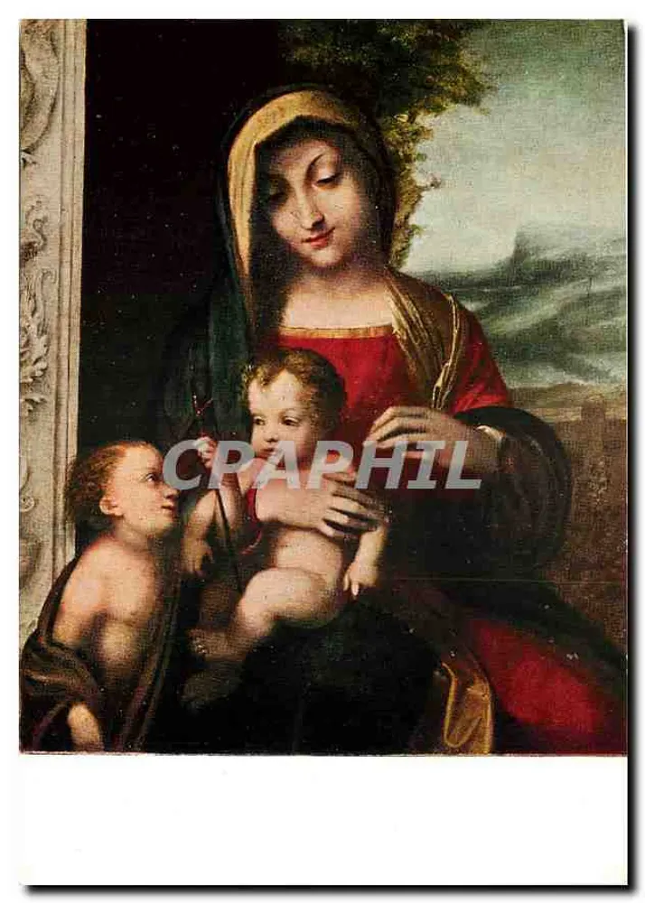 Madonna col Figlio e San Giovannino — Correggio — T.I. A. G. Bergamo - Recto