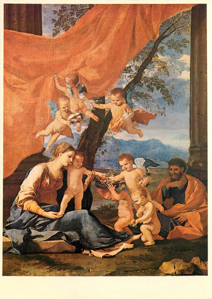A Sagrada Família — Nicolas Poussin (1593-1665) — Coleção Oskar Reinhardt, Winterthur - Frente