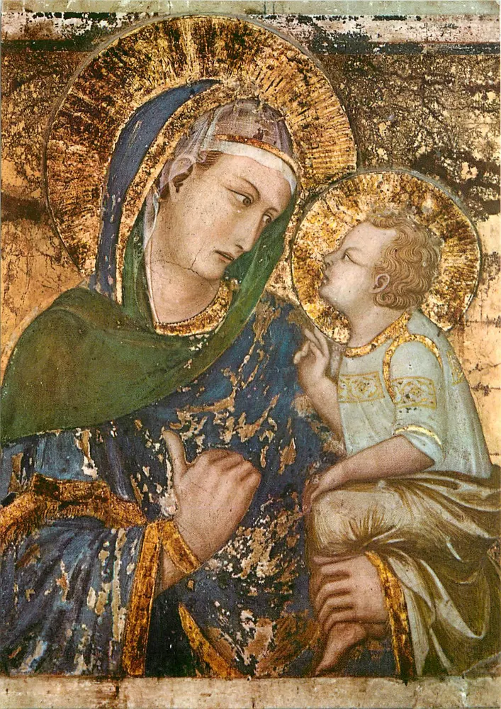Assisi - Basílica inferior de São Francisco - A Virgem dos Céus (Lorenzetti) - Frente