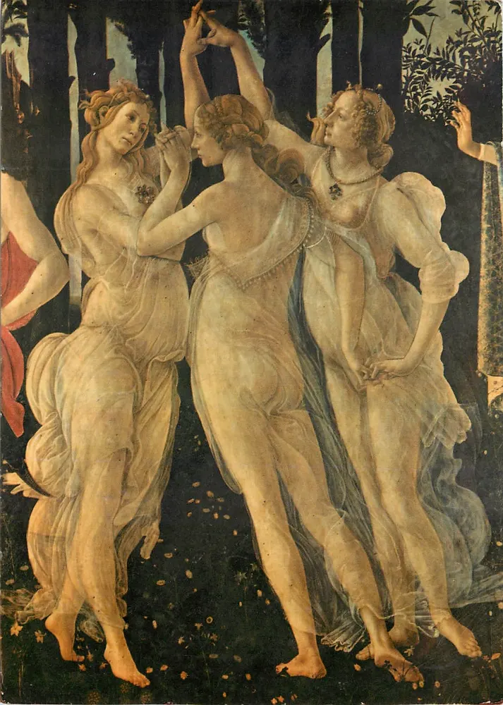 Detalhe das Graças — Sandro Botticelli — Hommage às Mulheres - Frente
