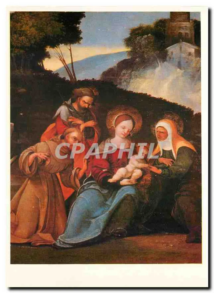 Adoration de l'Enfant-Jésus — Ludovico Mazzolino (vers 1480-1528/30) — éditeur Michail Kunstverlag, n° 7541 - Recto