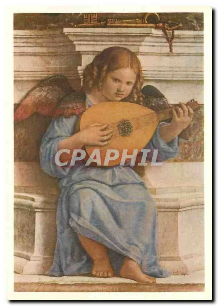Angelo Musicante — detalhe da fresco da capela Sistina — editor All'Arte della Lombardia, n°2165 - Frente