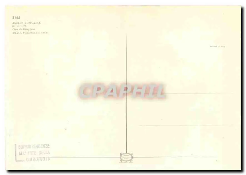 Angelo Musicante — detalhe da fresco da capela Sistina — editor All'Arte della Lombardia, n°2165 - Verso