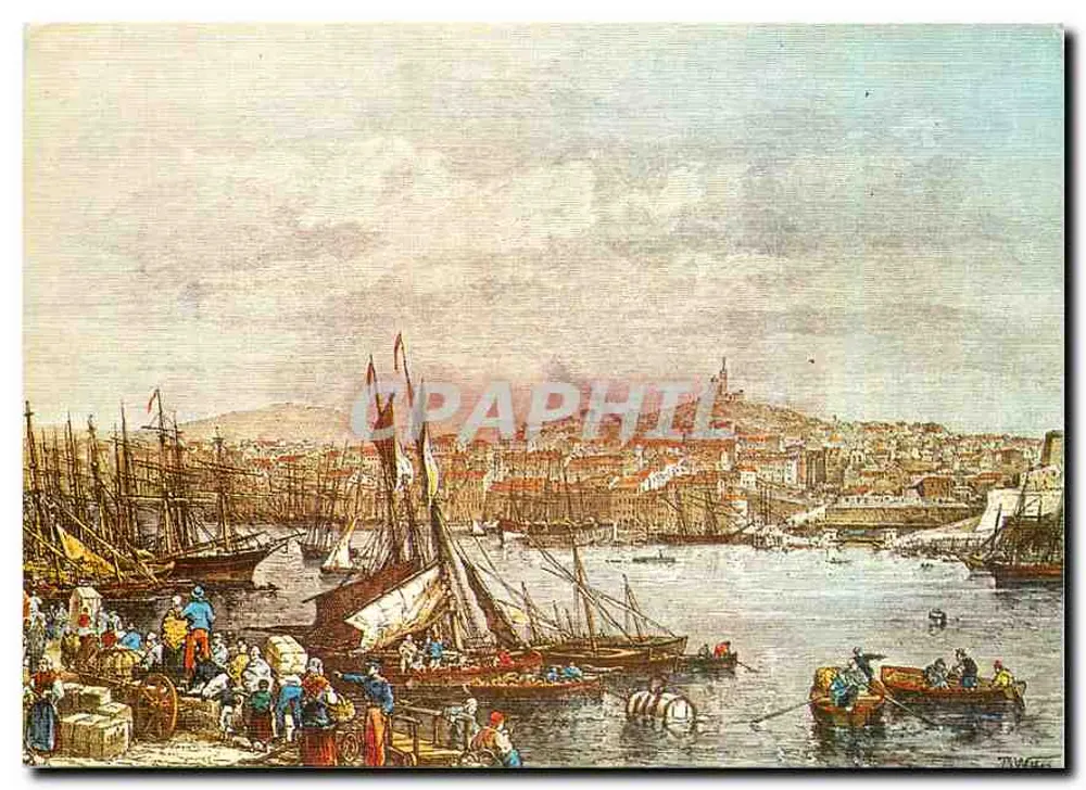 Le Port et Notre-Dame de la Garde — Marseille — éditeur inconnu, n° de série non visible - Recto
