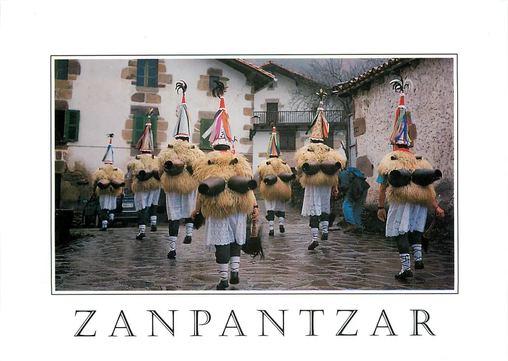 Zanpantzar — Carnaval de Maldàerreka — Editor: Asociación de Comerciantes Merkatal Elkartela Bértiz - Frente