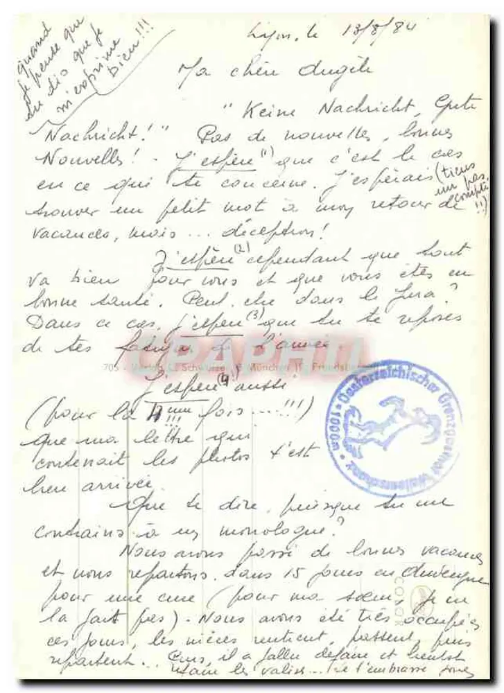 दो बच्चे एक कैल्वेरी के सामने — बावेरियन एल्प्स — एडिटर सी. श्वाब, म्यूनिख - पीछे