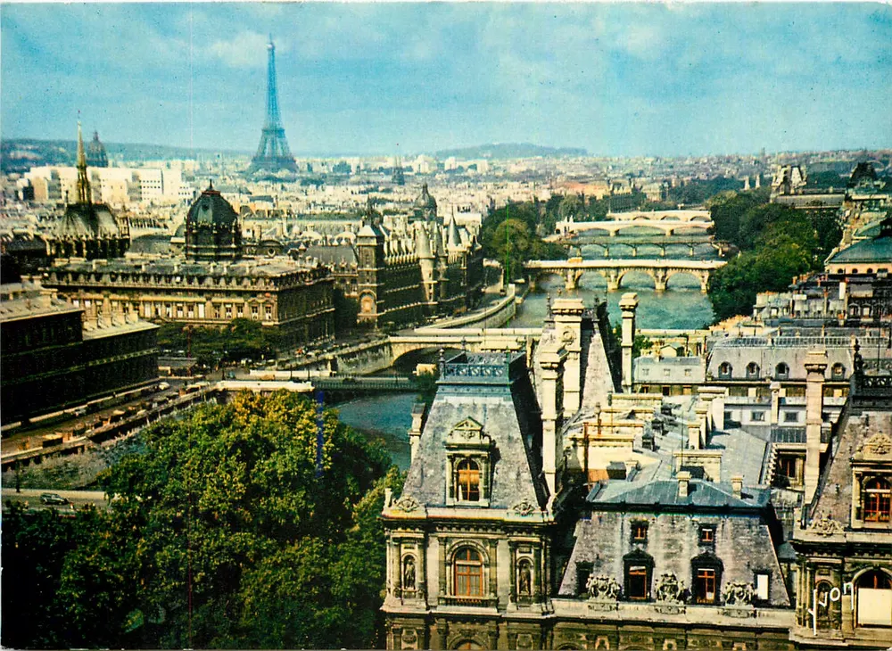 Paris — Perspektive der Sieben Brücken — Éditions Jean-Jaures - Vorderseite
