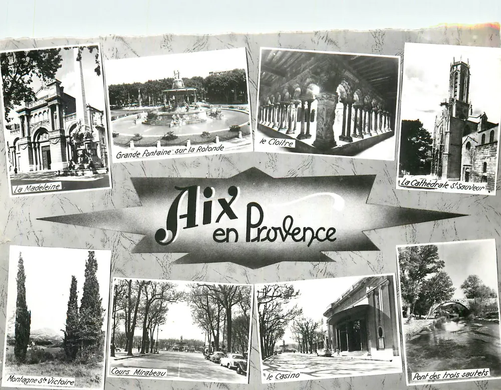 Aix-en-Provence — Panoramablick mit acht Fotografien — Éditions de France - Vorderseite