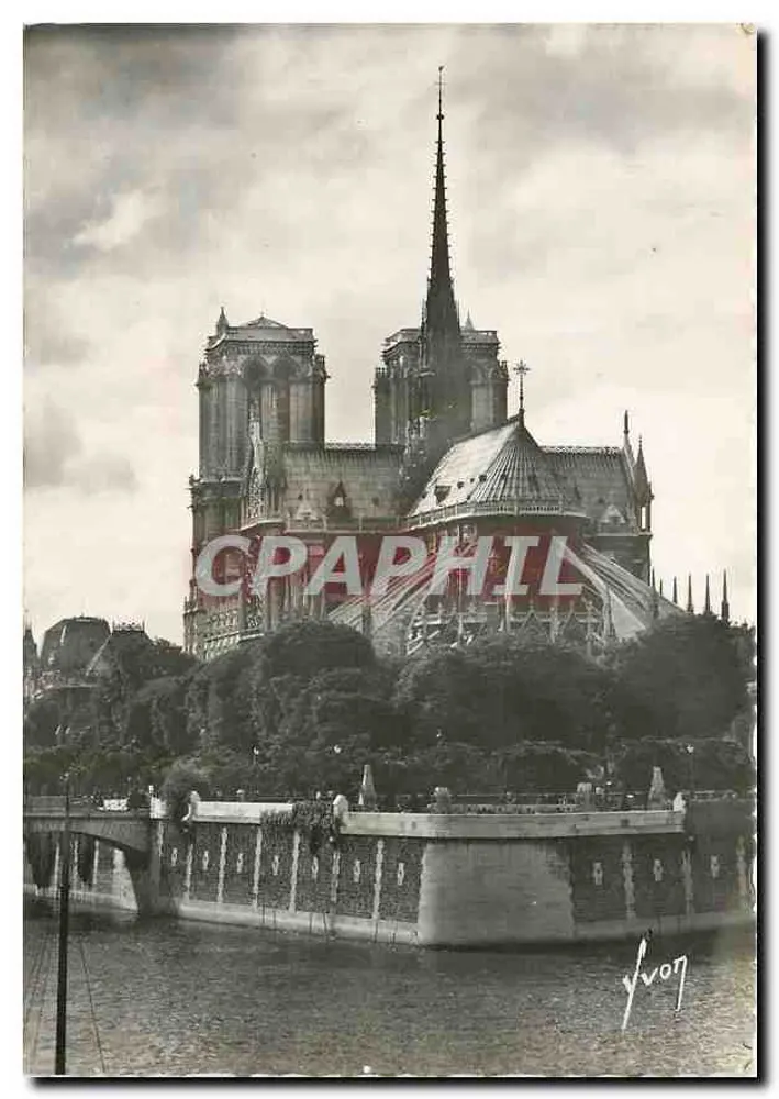 Notre-Dame de Paris — vue de l'abside — Éditions d'Art, n° 15 - Recto