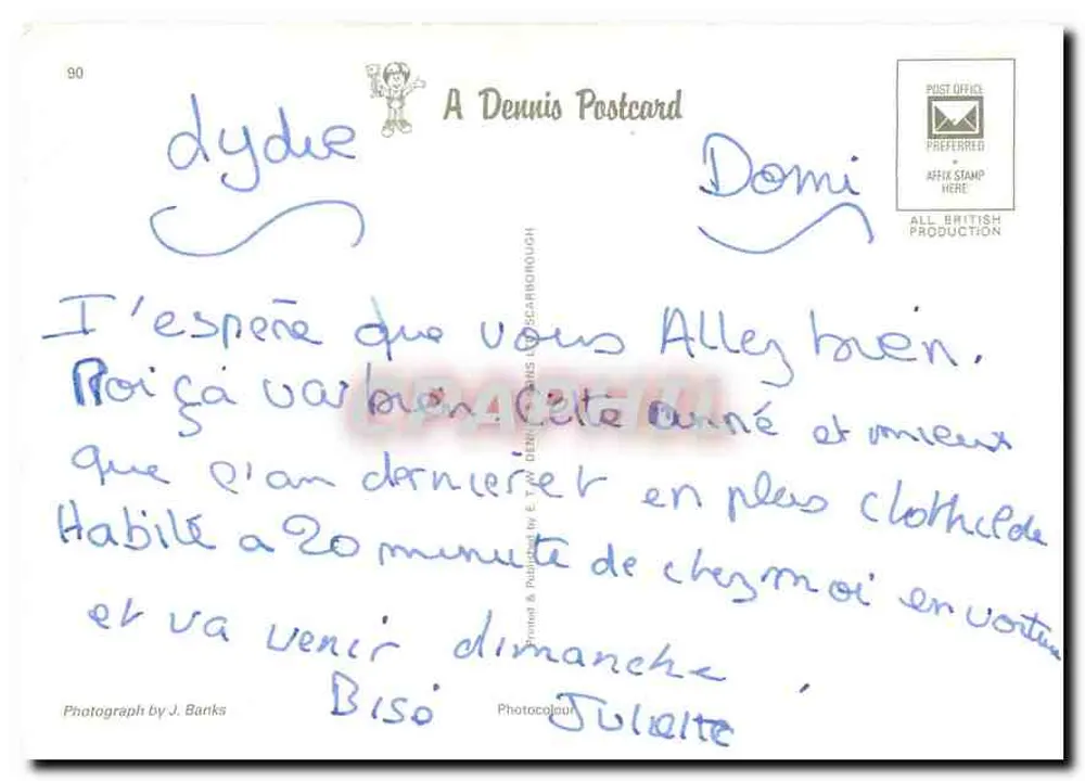 रॉचेस्टर के किला — किला का दृश्य कैनन के साथ — प्रकाशक A Dennis Postcard, संख्या R.013038L - पीछे