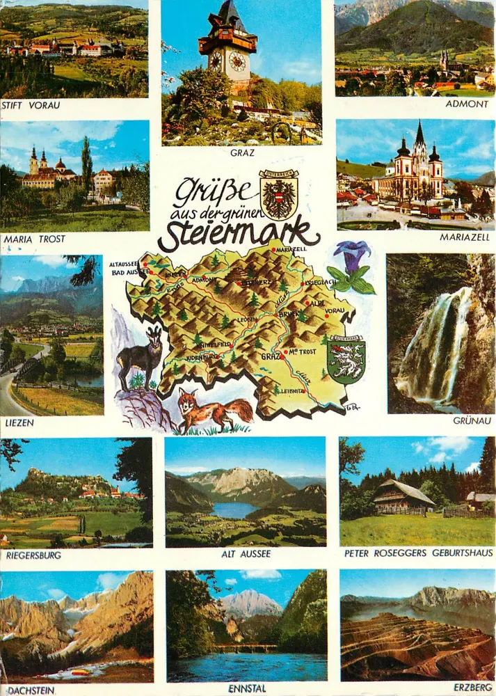 Steiermark — Grün — editor Fotoverlag A. Keller, Wien, n° 46/71/3000 - Frente