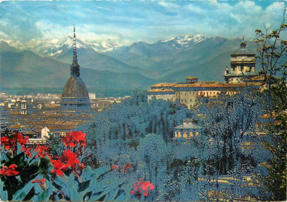 Turin - Panorama - Mole Antonelliana und Monte dei Cappuccini — Ediz. SACAT - n°145 - Vorderseite