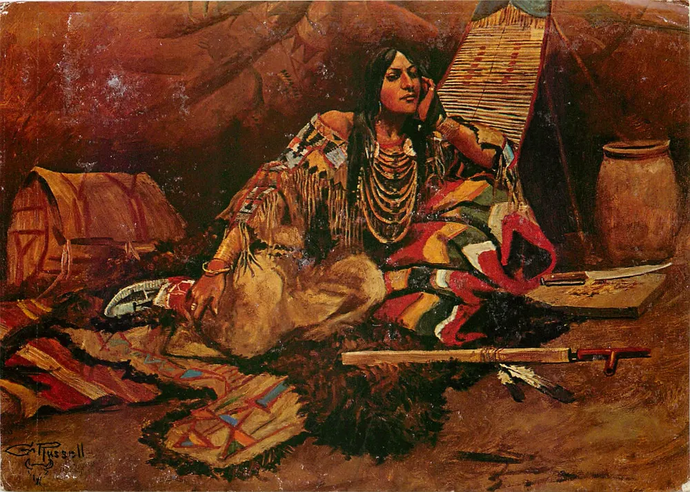 Keoma No.3 — por Charles Marion Russell — Montana Historical Society - Frente