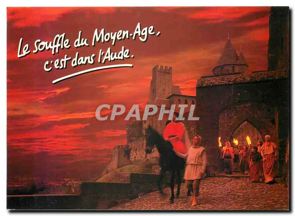 Cidade de Carcassonne — O Sopro da Idade Média, está na Aude. - Frente